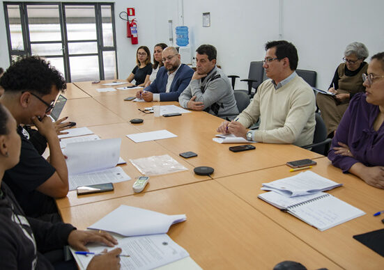 Reunião entre Prefeitura e Sismmac sobre ICS e IPMC. Curitiba, 28/06/2024
Foto: Levy Ferreira/SMCS