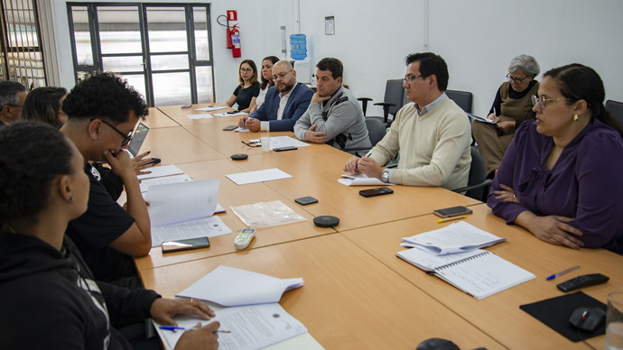 Reunião entre Prefeitura e Sismmac sobre ICS e IPMC. Curitiba, 28/06/2024
Foto: Levy Ferreira/SMCS